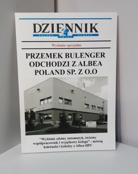 Kartka z okazji odejścia z pracy, na pożegnanie 