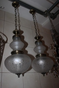 2 SZTUKI KOMPLET STARYCH LAMP