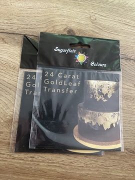 Złoto Jadalne 24 Carat Goldleaf Transfer