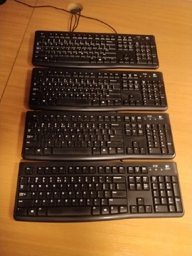 Klawiatury Logitech K120 (8szt.) + myszy (5szt.)