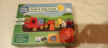 Playtive klocki ciężarówka z owocami