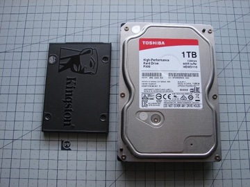 ZESTAW dysk HDD 1TB P300 + SSD 240GB BDB