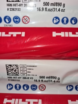 KOTWA CHEMICZNA HILTI HIT-HY 200-R V3