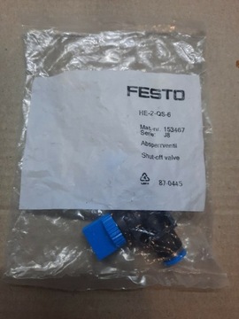 Zawor odcinajacy FESTO HE-2-QS-6