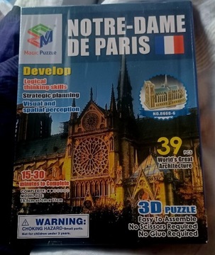 Puzzle 3D Katedra Notre-Dame