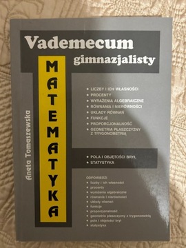 Vademecum gimnazjalisty matematyka