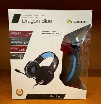 Gamingowe słuchawki nauszne Tracer Dragon Blue 