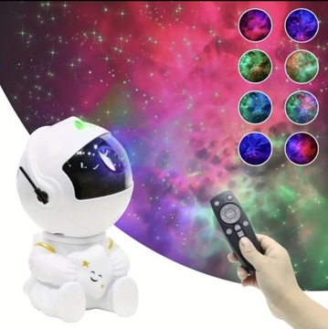 Astronauta Galaxy Star Projektor Lampka Nocna -