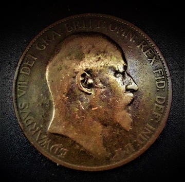 ONE  PENNY---1905---EDWARD  VII--ANGLIA