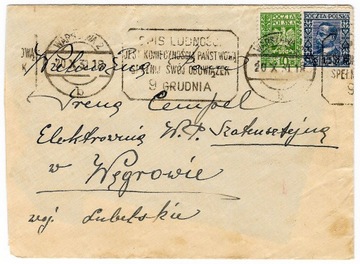 Koperta 1931 rok, stempel SPIS LUDNOŚCI...