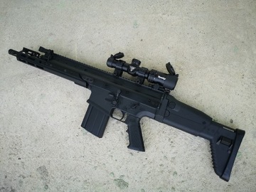 SCAR H Boyi 425fps jak nowy Lipo 7,4 Luneta 1-5x24