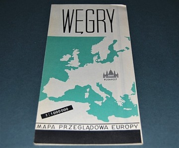 Węgry Mapa Wyd 1966r Starocia