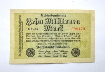 10 Milionów Marek 1923 r. Niemcy