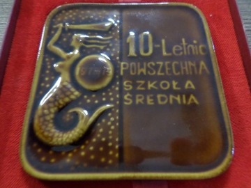 Medal 10 letnia Powszechna Szkoła Średnia Warszawa