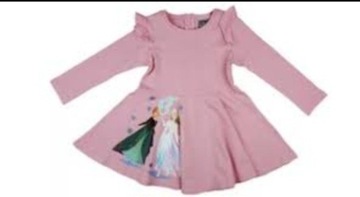 Różowa sukienka r.128,Frozen.Kraina Lodu(114#)