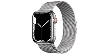 Apple Watch Series 7, GPS + Cellular, SILVER 45 m