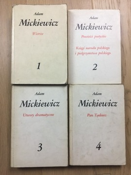 Adam Mickiewicz Dzieła Poetyckie 4 części