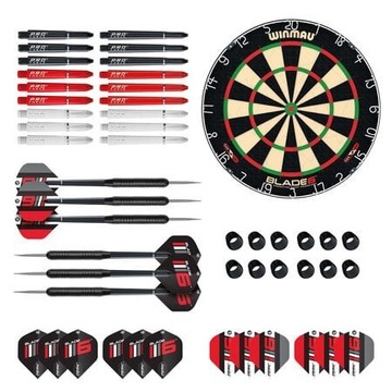 Winmau blade 6 + 6 lotek i akcesoria 