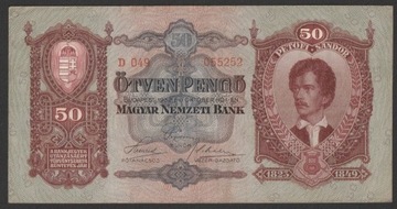 Węgry 50 pengo 1932 - Petofi - D049