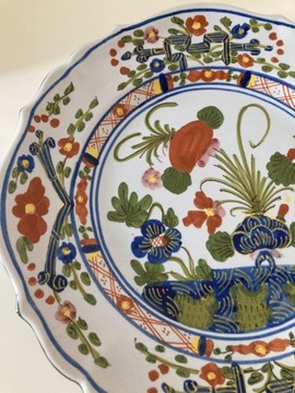 Przepiękny sygnowany talerz ceramika Faenza 