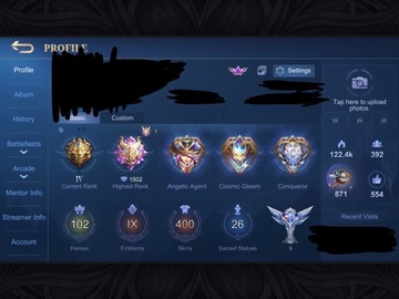 Mobile Legends Konto 400 skinów / All Hero