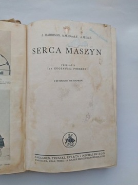 Stara książka Serca Maszyn J. Harrison II RP lata 30 XX w.