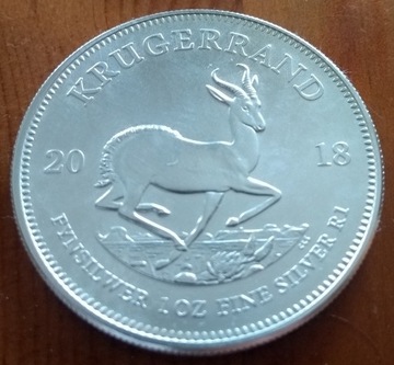 Srebrna moneta bulionowa Krugerrand 1oz (2018)