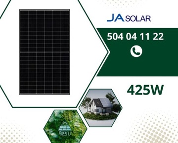Panele Fotowoltaiczne 425W Moduł PV JA Solar JAM54D40-425/MB_BF
