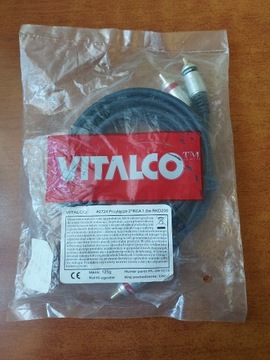 Kabel audio 2xRCA -> 2xRCA (cinch) 1,5 m Vitalco