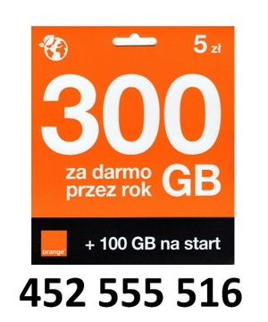 452 555 516 ORANGE ŁATWY ZŁOTY NUMER STARTER 