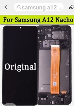 Wyświetlacz LCD samsung A12 A127 F 100% orginał