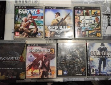 7 gier na PS3 >GTA V>SNIPER ELITE3>FarCRY3>ARCANIA