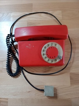 telefon z tarczą PRL - Telekom RWT, model Tulipan