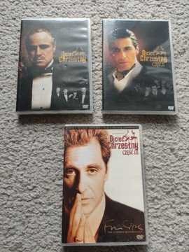 Mario Puzo Ojciec Chrzestny komplet DVD bdb