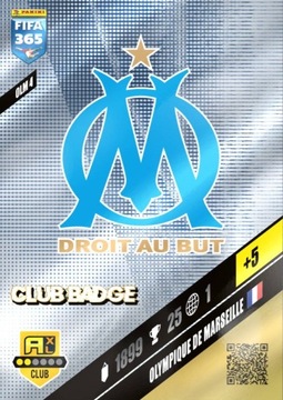 Olympique de Marseille OLM 4 - Karta Club Badge