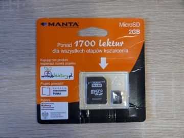 Karta microSD 2 GB z lekturami - e-book, audiobook