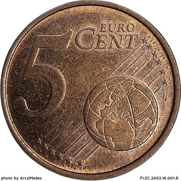 5 eurocentów 2002, Finlandia, M