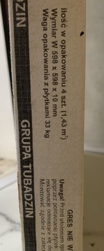 Plytki Tubądzin Pietrasante 59,8x59,8 Mat 11,52m2