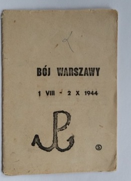 Bój Warszawy powstanie wg tekstu z 45 bibuła 