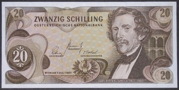 Austria 20 schilling 1967 - I 805 - stan UNC