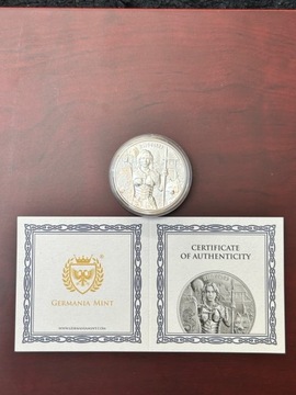 Srebrna moneta Valkyries Hildegarda 2022 1 oz