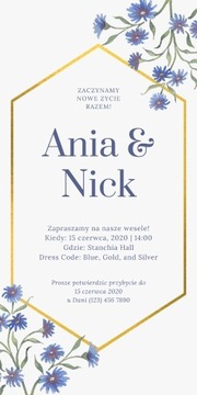 Personalizowane zaproszenie na Ślub 