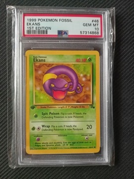 Psa 10 ekans 1st edition fossil