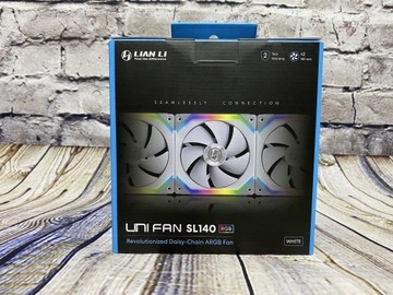  Lian Li UNI FAN SL140 RGB White Dual Pack 2x140