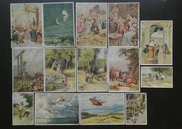 Przedwojenne obrazki z bajek Andersena  zestaw