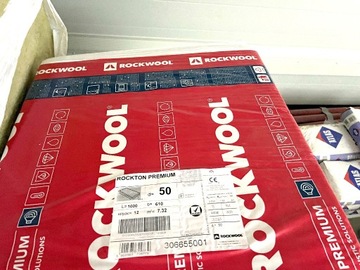 WEŁNA ROCKWOOL ROCKTON PREMIUM 5cm 0,033 65m2