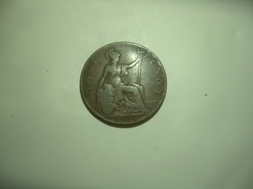 Anglia 1/2 penny 1921 
