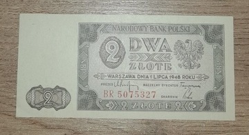 Banknot 2 zł 1948 stan I/I-