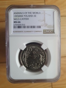 1995r 2zł SUM - Mennicza Grading NGC MS66