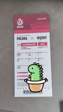 Polska - Węgry 2021 stan bdb niezginany 